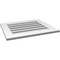 Ekena Millwork Vertical Surface Mount PVC Gable Vent: Functional, w/ 3-1/2"W x 1"P Standard Frame, 26"W x 22"H GVPVE26X2201SF - alternate 3